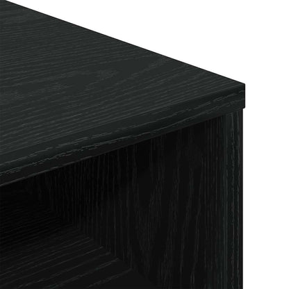 Estante preto 34x31x80 cm derivados de madeira
