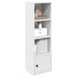Estante 31x24x102 cm derivados de madeira branco