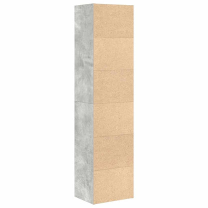 Estante 31x24x127 cm derivados de madeira cinzento cimento