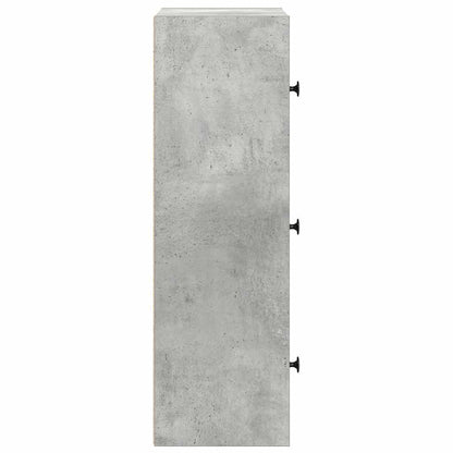 Estante 40x24x77 cm derivados de madeira cinzento cimento