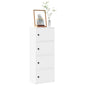 Estante 40x24x102 cm derivados de madeira branco