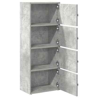 Estante 40x24x102 cm derivados de madeira cinzento cimento