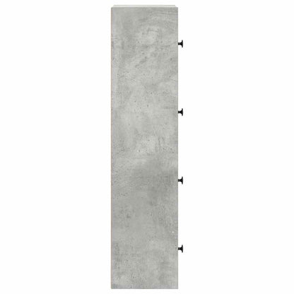 Estante 40x24x102 cm derivados de madeira cinzento cimento