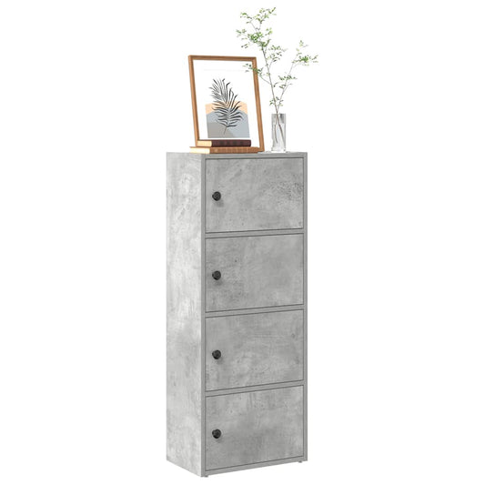 Estante 40x24x102 cm derivados de madeira cinzento cimento