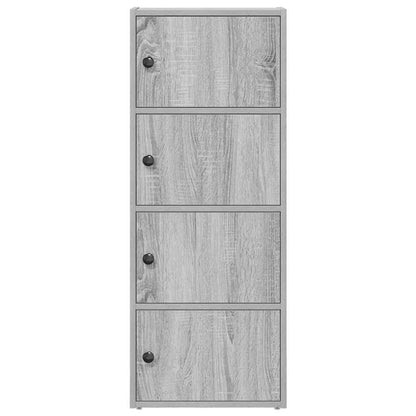 Estante 40x24x102 cm derivados de madeira cinzento sonoma