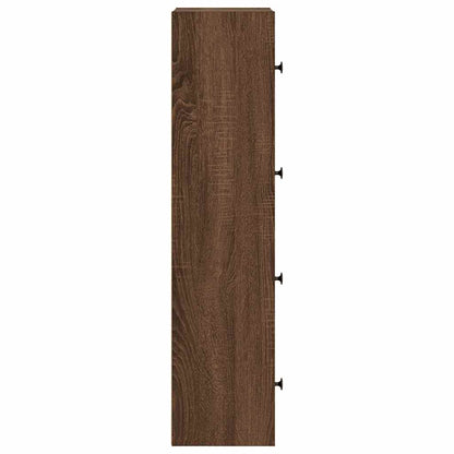 Estante 40x24x102 cm derivados de madeira carvalho castanho