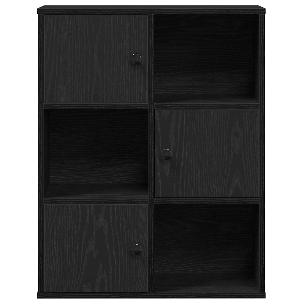 Estante 60x24x76,5 cm derivados de madeira carvalho preto