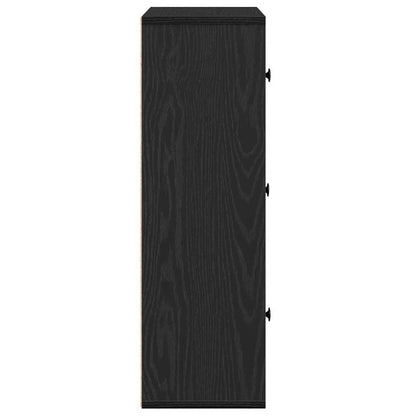 Estante 60x24x76,5 cm derivados de madeira carvalho preto