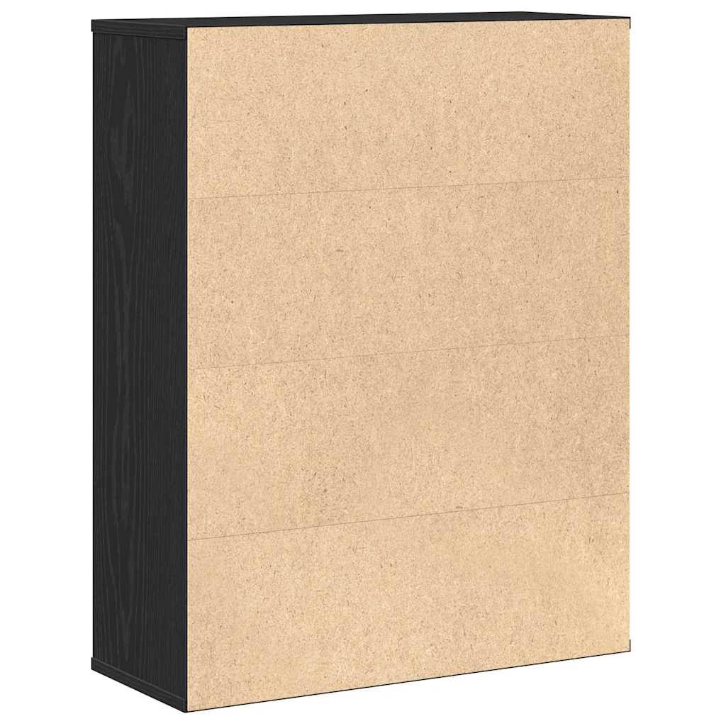 Estante 60x24x76,5 cm derivados de madeira carvalho preto