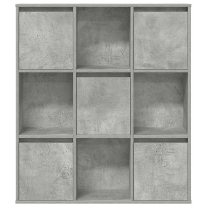 Estante 89x24x101,5 cm derivados de madeira cinzento cimento