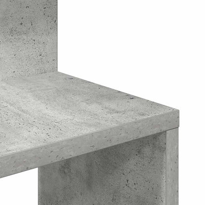 Estante canto p/ parede 32x32x127,5 cm contrap. cinza-cimento