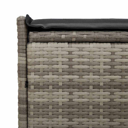 Banco de arrumação exterior com almofadão 100 cm vime PE