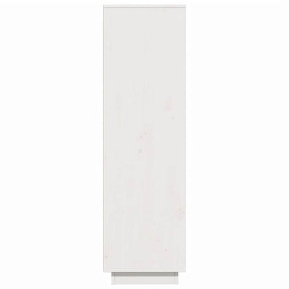 Aparador alto 89x34x116,5 cm madeira de pinho maciça branco