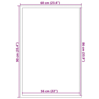Capacho Antracite 60x90 cm