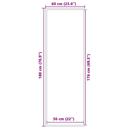Capacho Antracite 60x180 cm