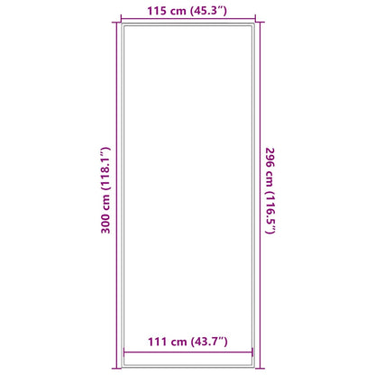 Capacho 115x300 cm antracite