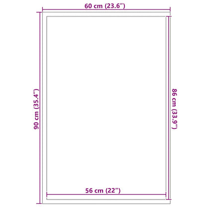 Capacho 60x90 cm preto
