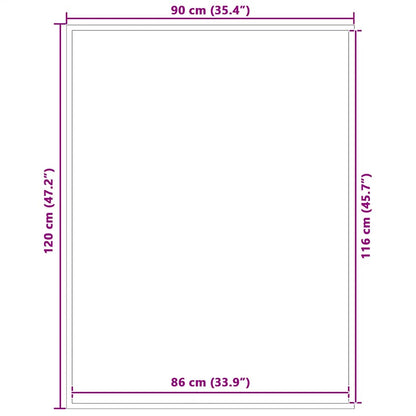 Capacho 90x120 cm preto