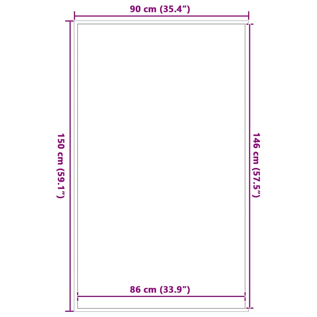 Capacho 90x150 cm castanho