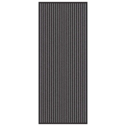 Tapete de Entrada Preto e Cinza 60 x 150 cm Polipropileno e PVC