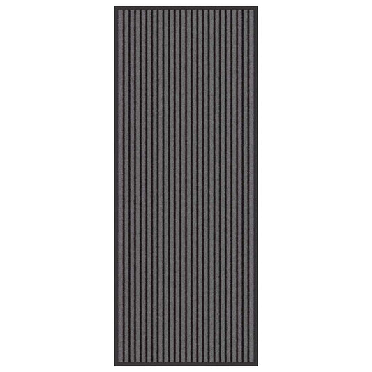 Tapete de Entrada Preto e Cinza 60 x 150 cm Polipropileno e PVC