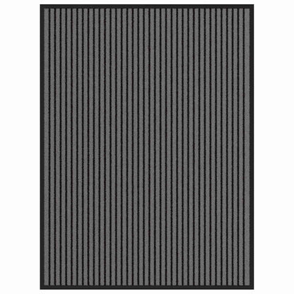 Tapete de Entrada Preto e Cinza 80 x 120 cm Polipropileno e PVC
