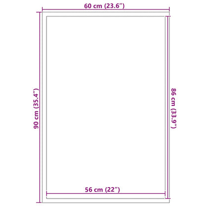 Capacho 60x90 cm preto
