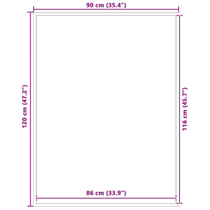Capacho 90x120 cm preto