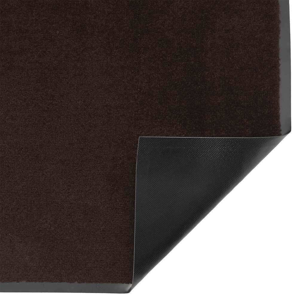 Tapete de porta 80x120 cm castanho