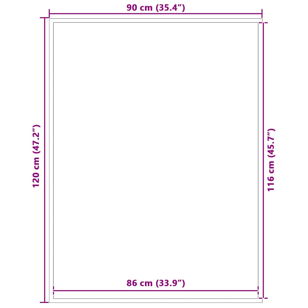 Capacho 90x120 cm cinzento