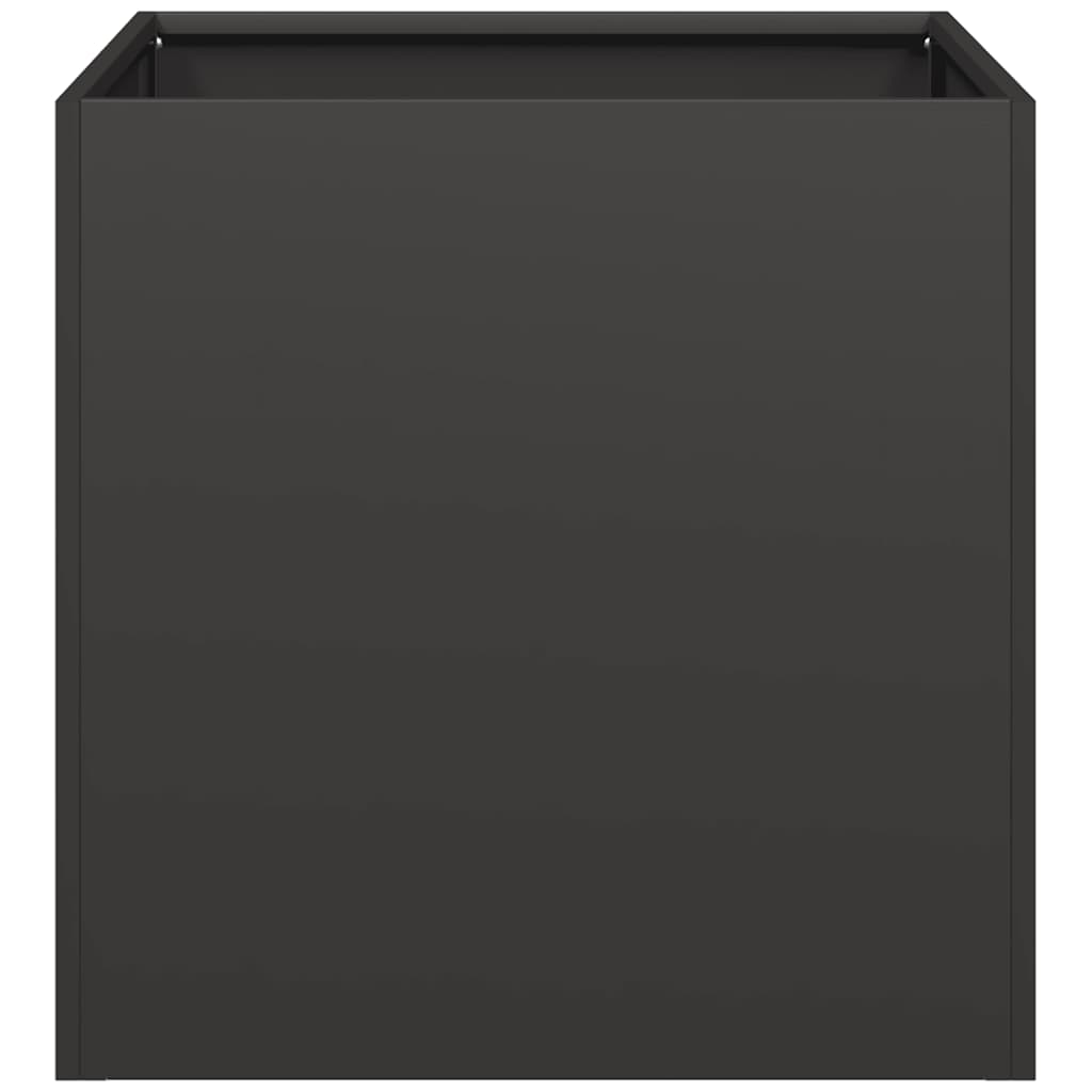 Vaso/floreira 40x40x40 cm aço laminado a frio preto