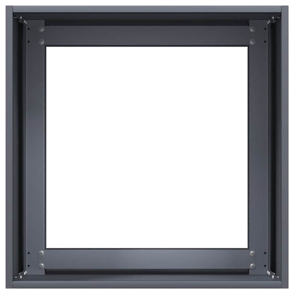 Vaso/floreira 40x40x40 cm aço laminado a frio antracite