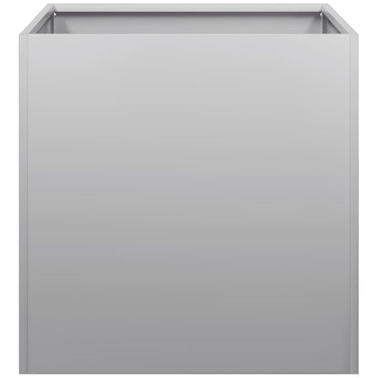 Planter 40x40x40 cm aço galvanizado