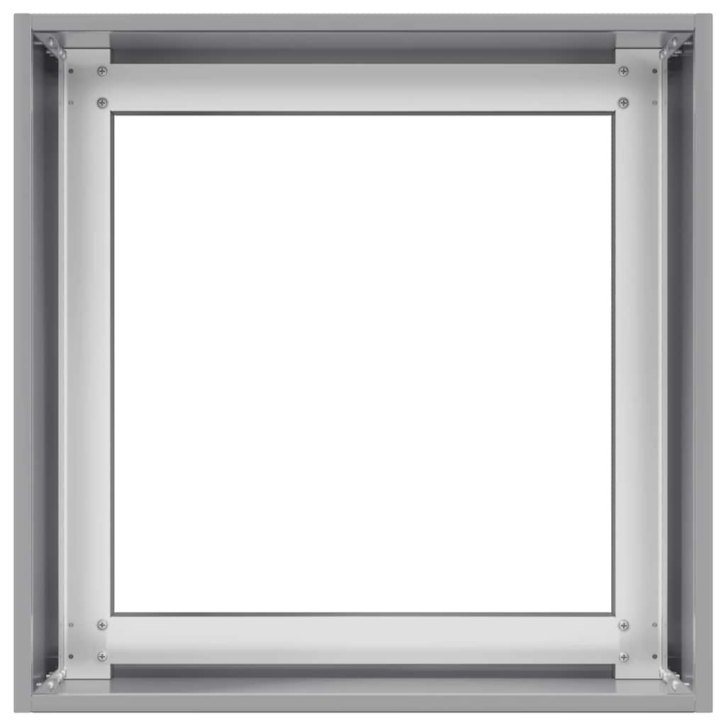 Planter 40x40x40 cm aço galvanizado