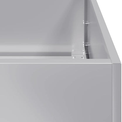 Planter 40x40x40 cm aço galvanizado