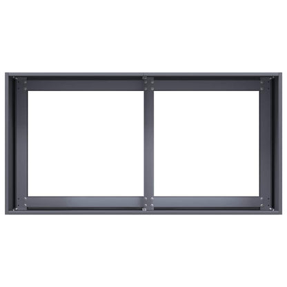 Vaso floreira 80x40x40 cm aço laminado a frio antracite
