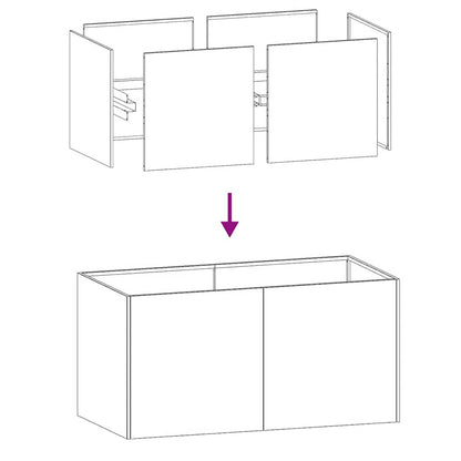 Vaso floreira 80x40x40 cm aço laminado a frio antracite