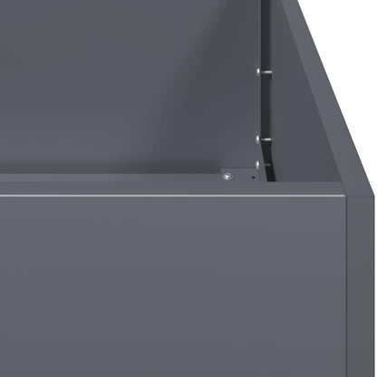 Vaso floreira 80x40x40 cm aço laminado a frio antracite