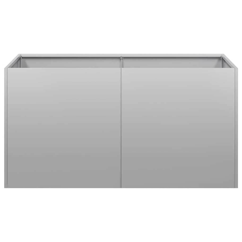 Planter 80x40x40 cm aço galvanizado