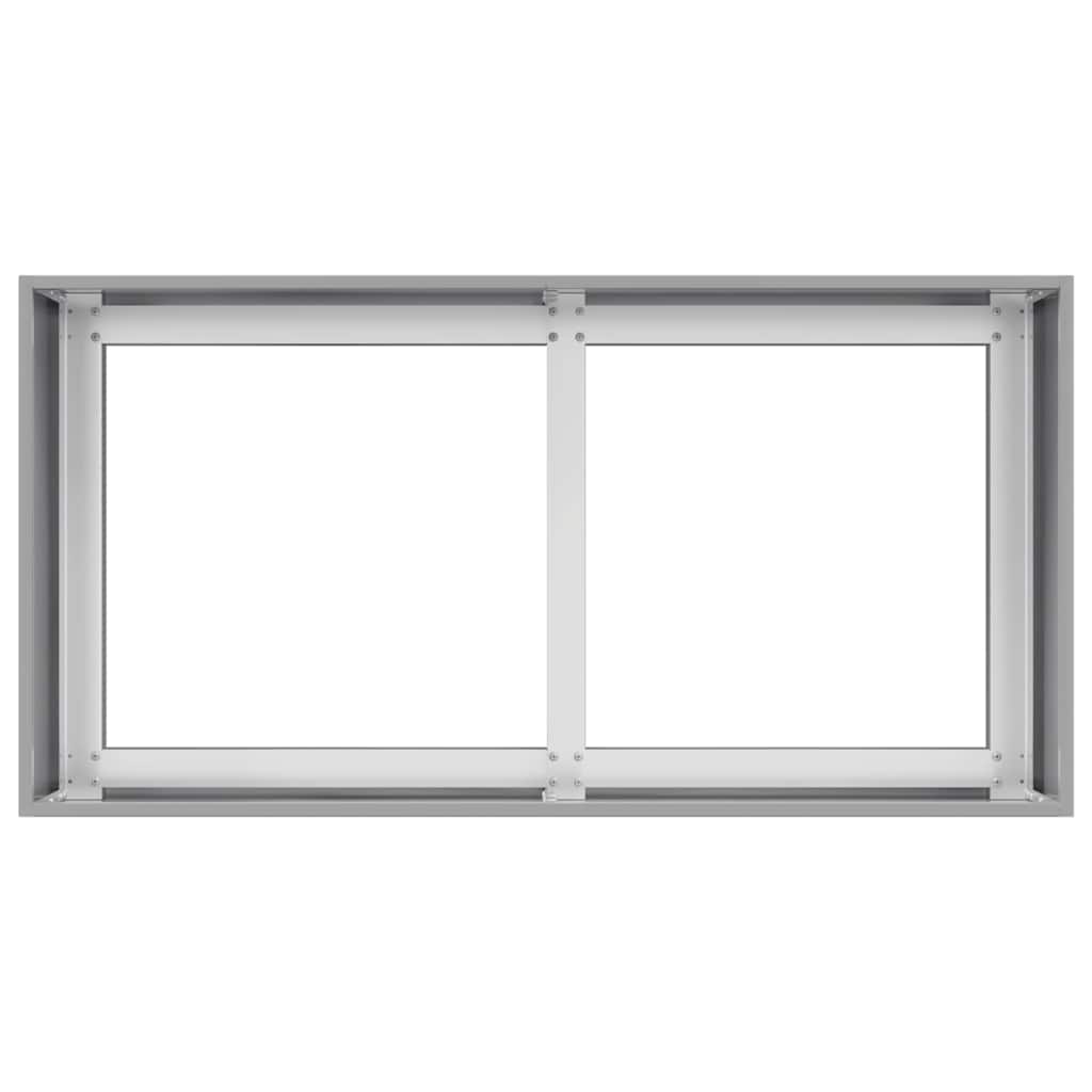 Planter 80x40x40 cm aço galvanizado