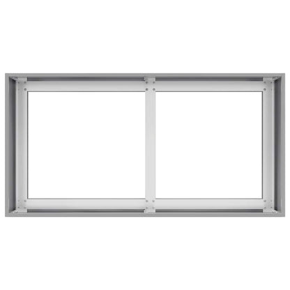 Planter 80x40x40 cm aço galvanizado