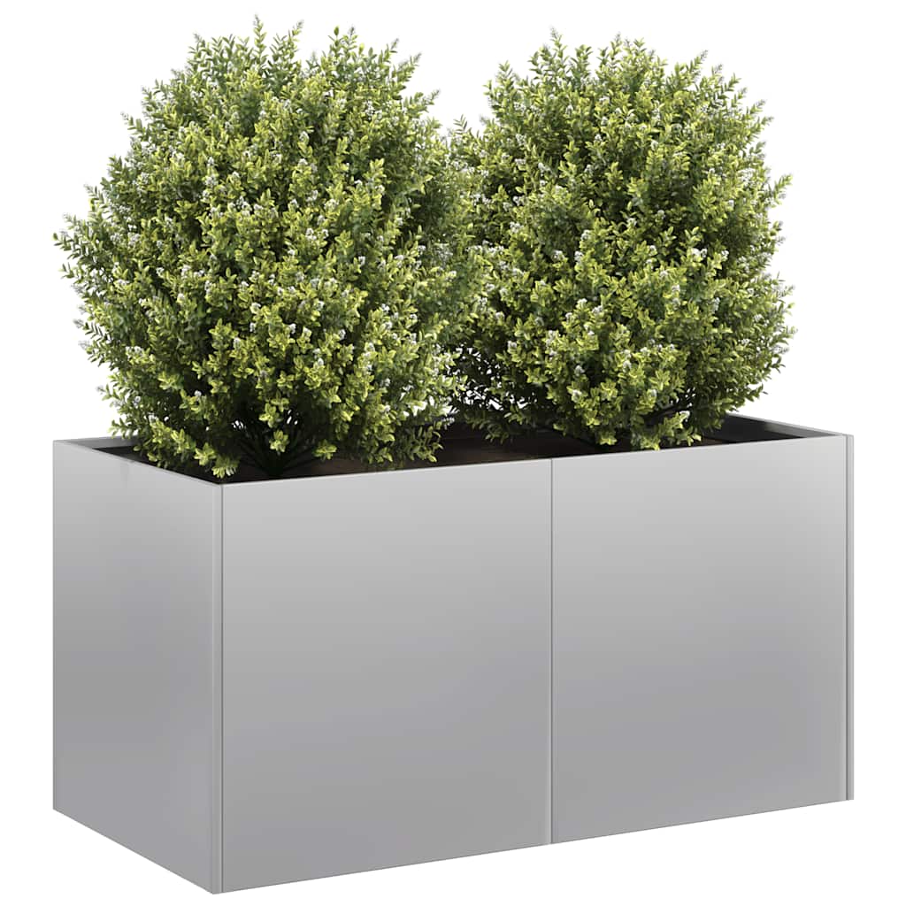 Planter 80x40x40 cm aço galvanizado
