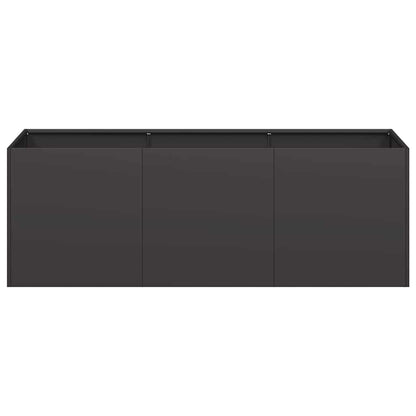 Vaso Preto 120x40x40 cm Aço Laminado a Frio