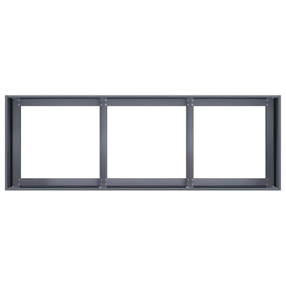 Vaso Antracite 120x40x40 cm Aço Laminado a Frio