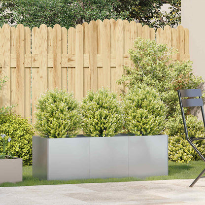 Planter 120x40x40 cm aço galvanizado