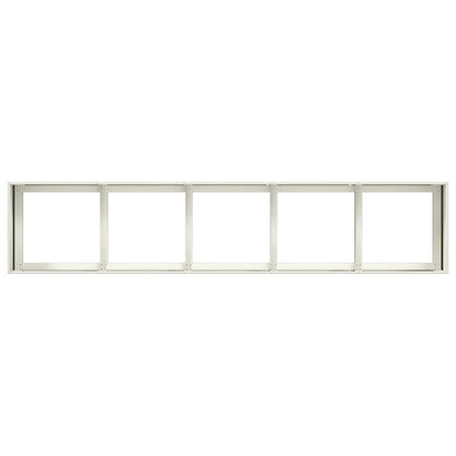 Vaso floreira 200x40x40 cm aço laminado a frio branco