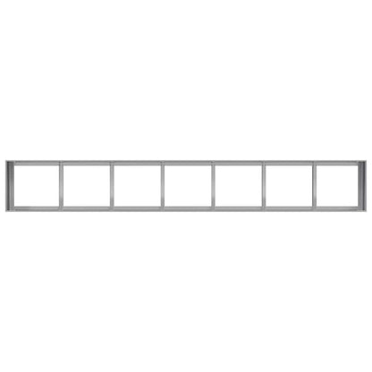 Planter 280x40x40 cm aço galvanizado