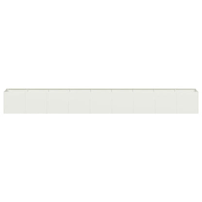 Vaso floreira 360x40x40 cm aço laminado a frio branco