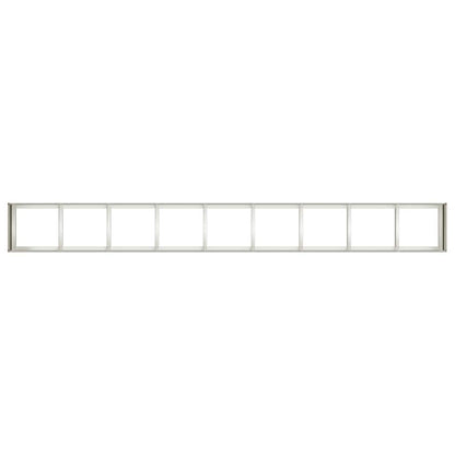Vaso floreira 360x40x40 cm aço laminado a frio branco