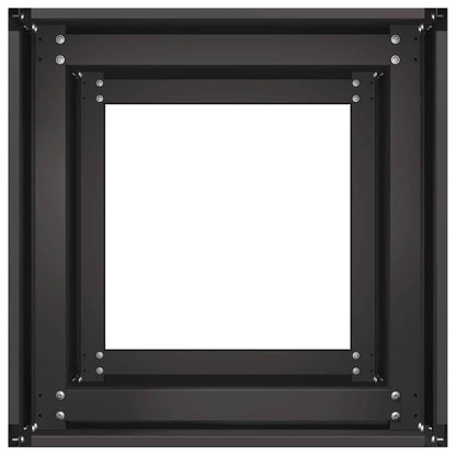 Vaso/floreira 40x40x80 cm aço laminado a frio preto